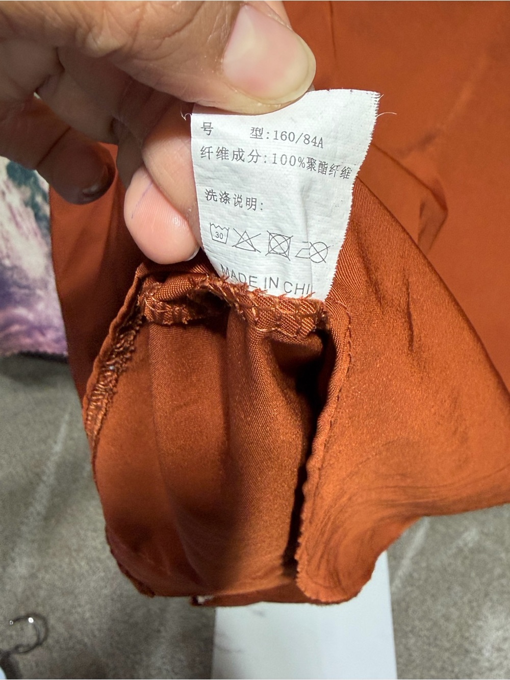 By Malene Beauty Rust Boho Crochet Trim Pearl Button Blouse - Picture 10 of 10